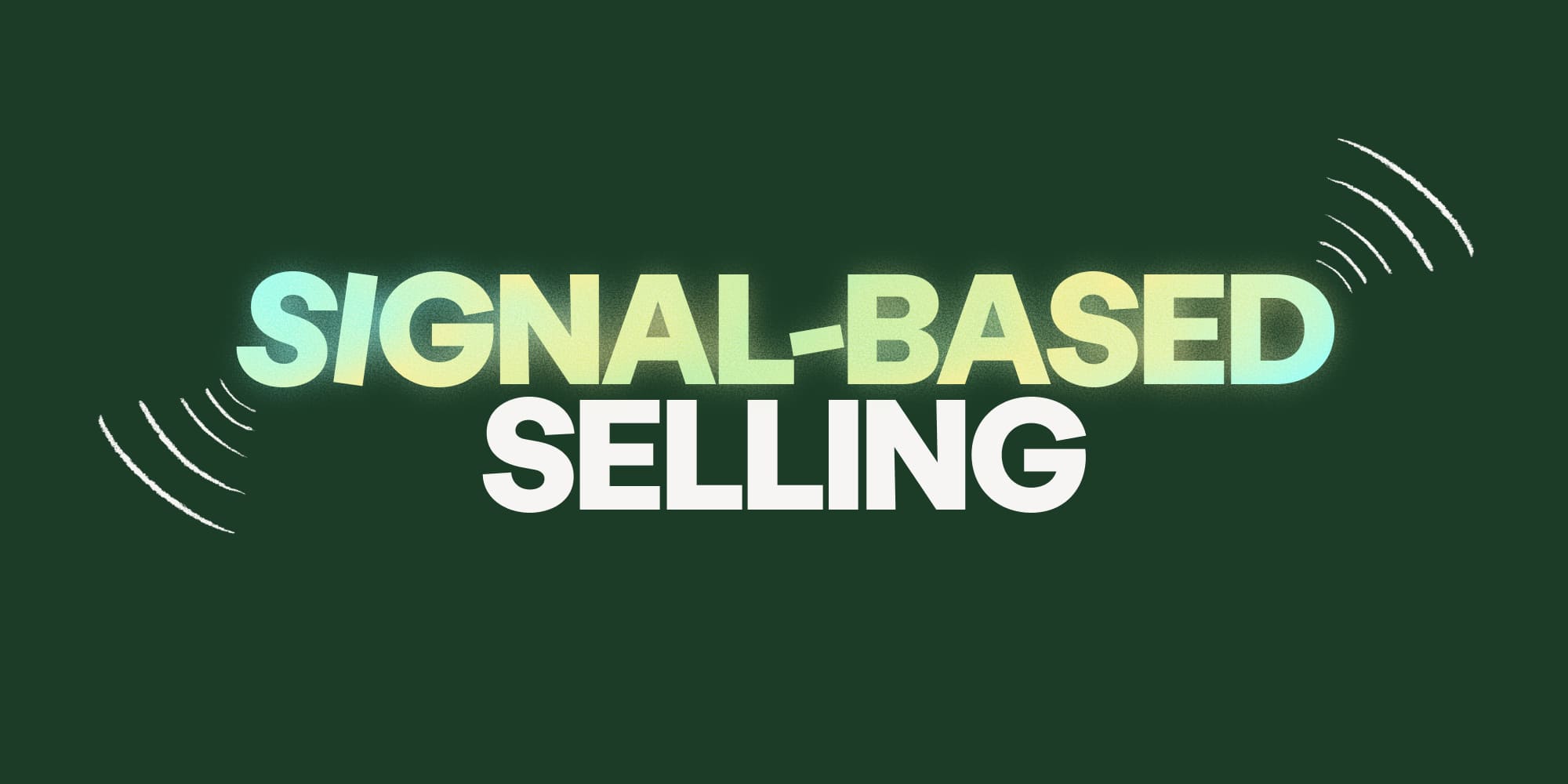 Signal-based selling: Using AI to detect intent